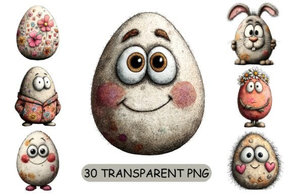 30 Whimsical Easter Egg PNG Clipart: Beyond the Basic Basket