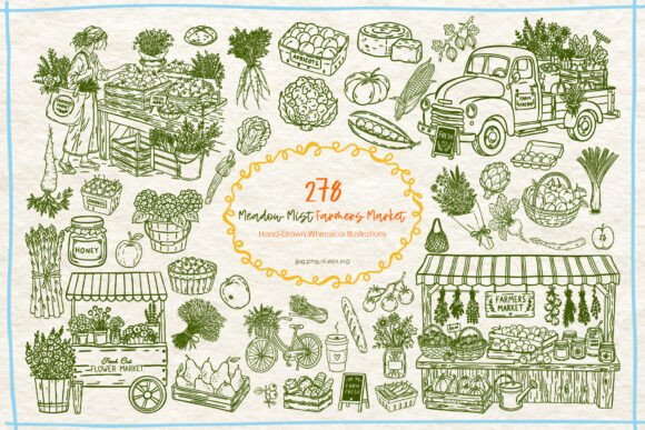 Farmers Market Bundle 278 MeadowMist: A Designer's Guide to Rustic Charm