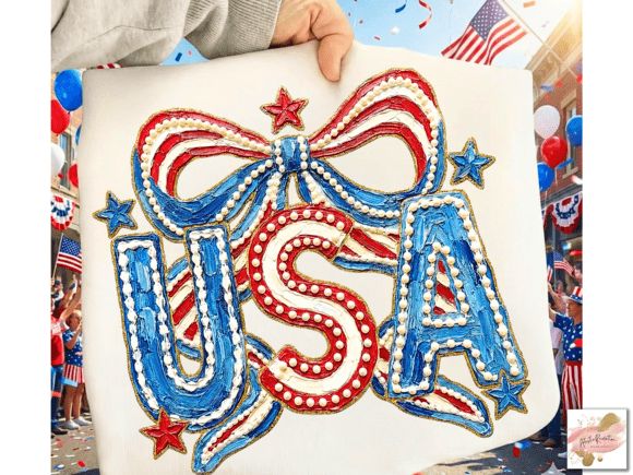 Patriotic USA Png American Bow Png: Your Go-To for Festive Branding