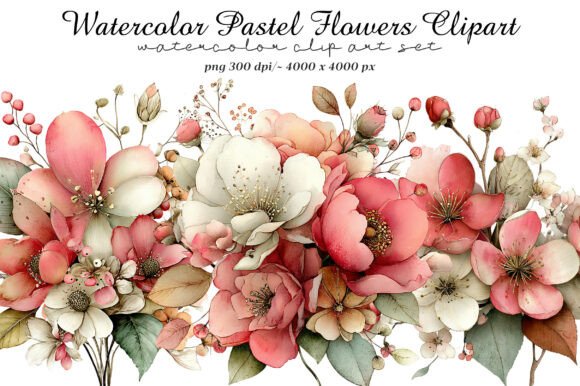 Unlocking Creativity with Watercolor Pastel Flowers Clipart