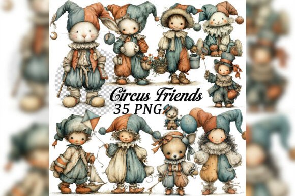 Whimsical Circus Friends Clipart Set: A Designer's Guide